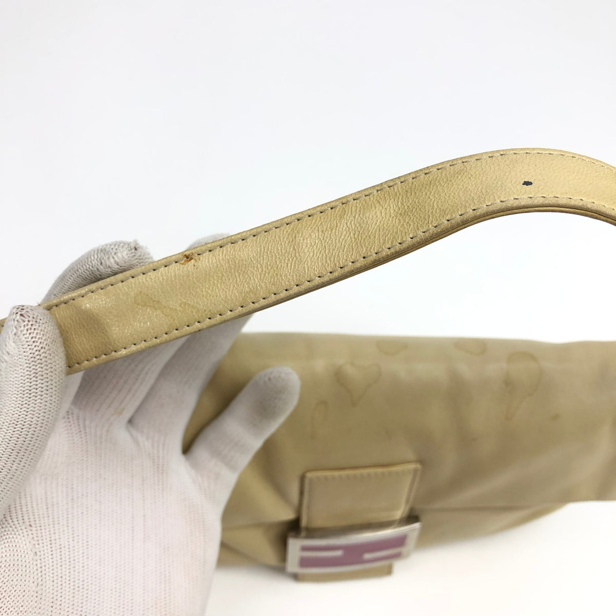 FENDI LEATHER BAGUETTE SHOULDER BAG