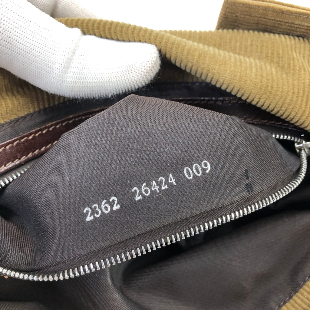 FENDI CORDUROY BAGUETTE BAG