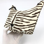 PRADA CALF HAIR SHOULDER BAG