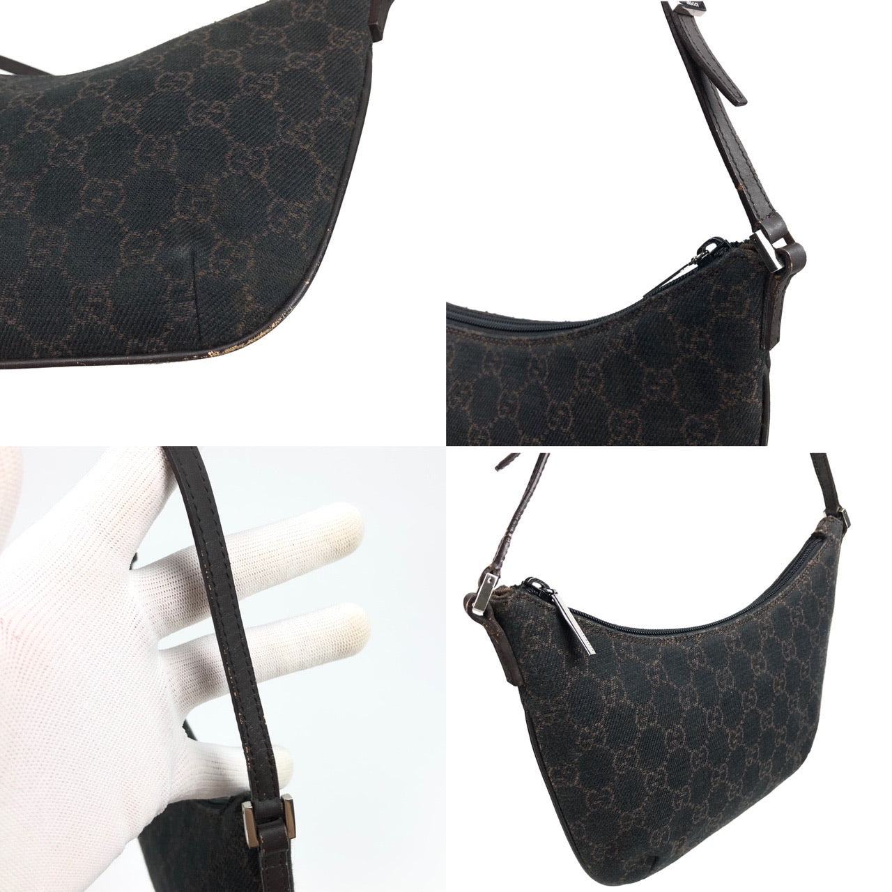 GUCCI MONOGRAM SHOULDER BAG