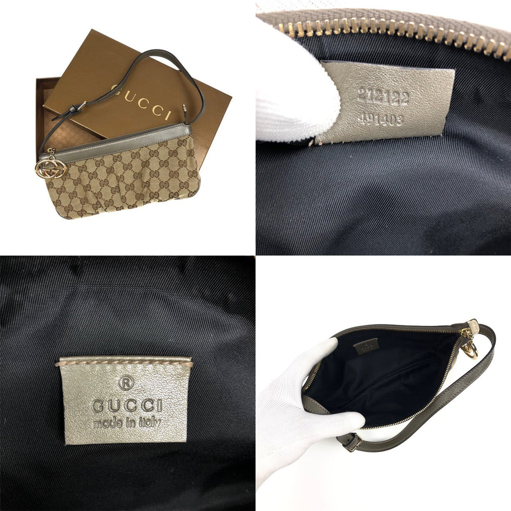 GUCCI MONOGRAM SHOULDER BAG