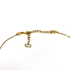 CHRISTIAN DIOR TRIPLE LOGO NECKLACE