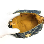 LOUIS VUITTON PLEATY PM BLUE DENIM SHOULDER BAG