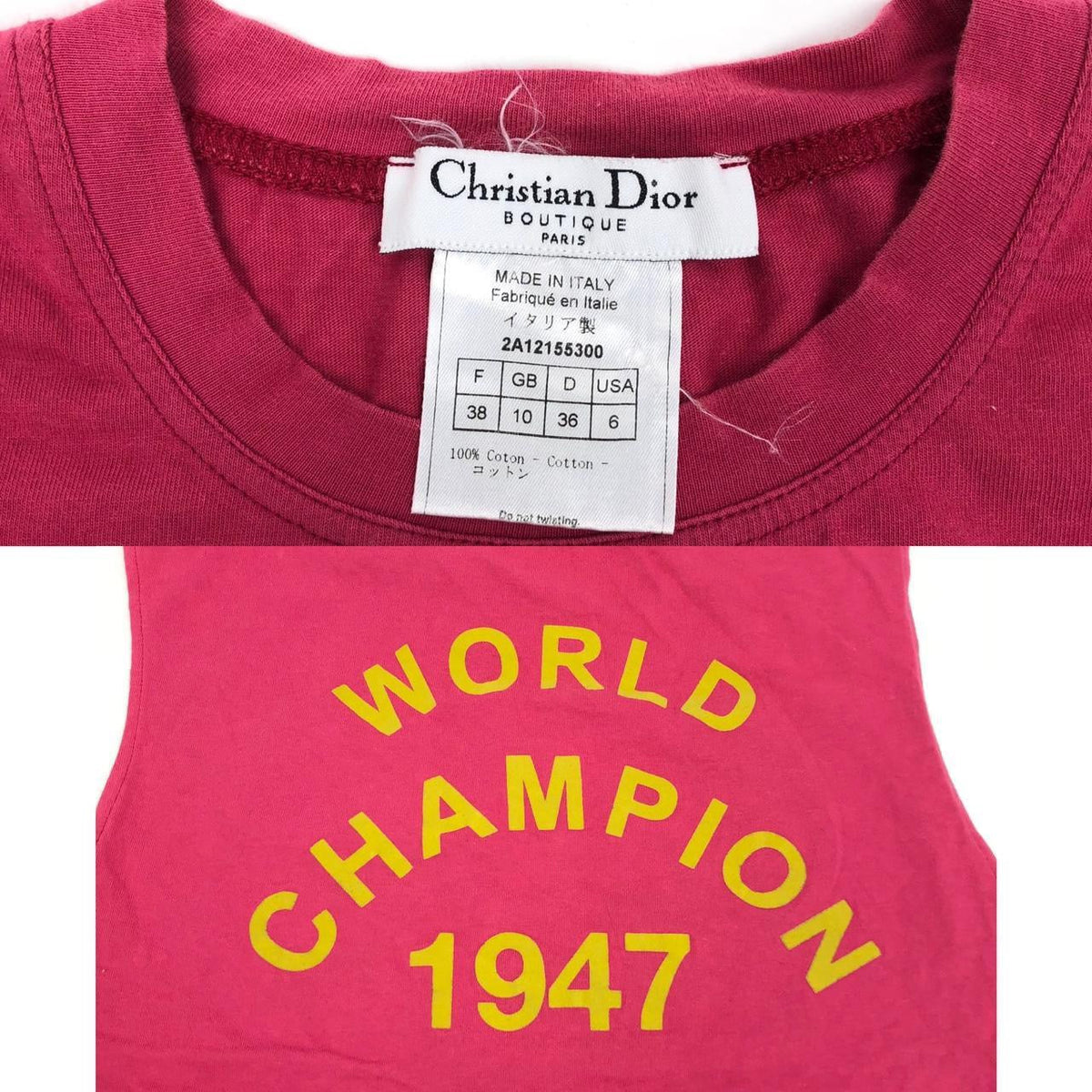 CHRISTIAN DIOR ‘J’ADORE DIOR’ SHIRT