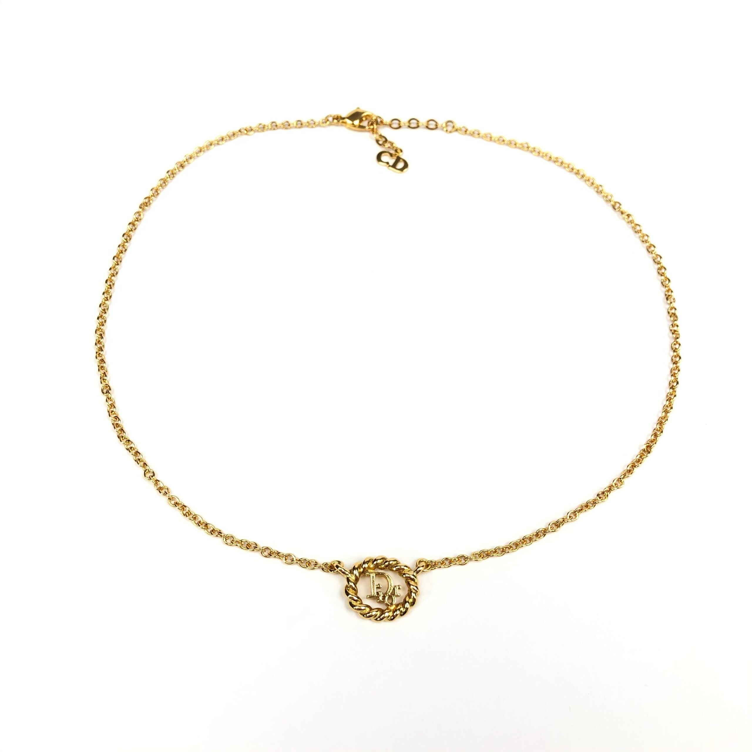 CHRISTIAN DIOR MONOGRAM NECKLACE